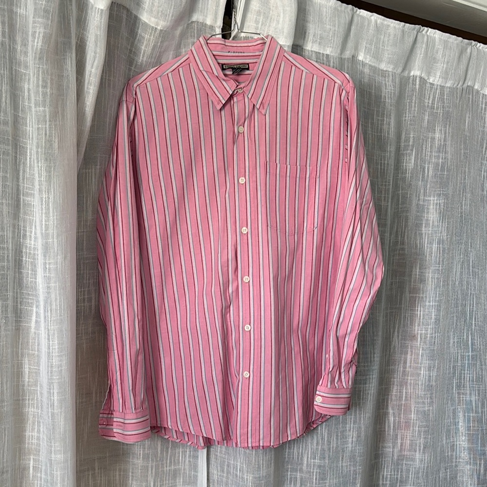 Pink Striped Men's Shirt
